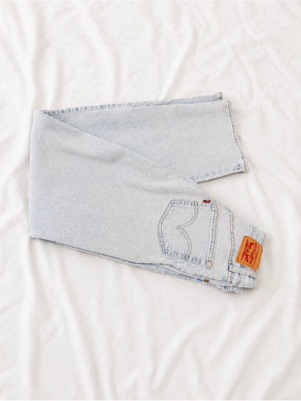 Levi's Men's Pale Blue Straight Jeans